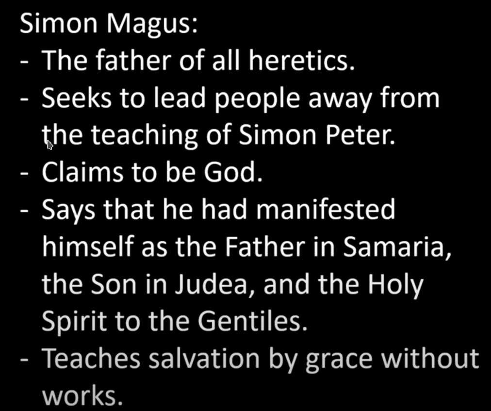 Simon Magus the Father of Heretics